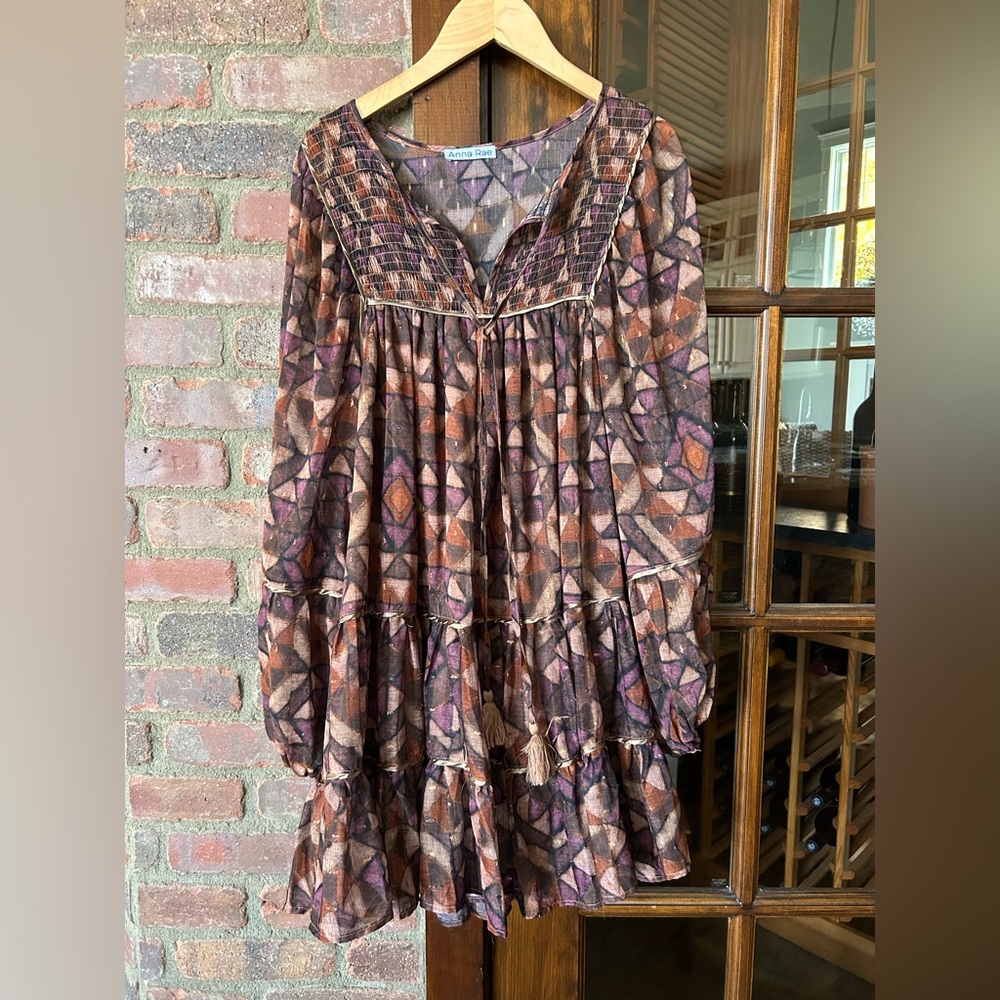 Fun and on-trend  Geometric A-Line Dress